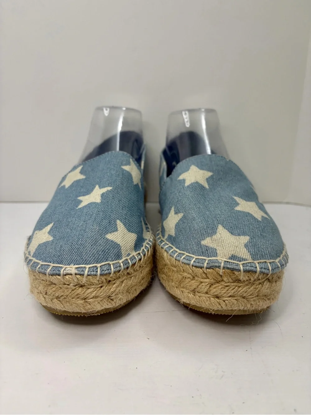 Steve Madden Talan Blue Star Espadrille Slip-On Shoes Size 10